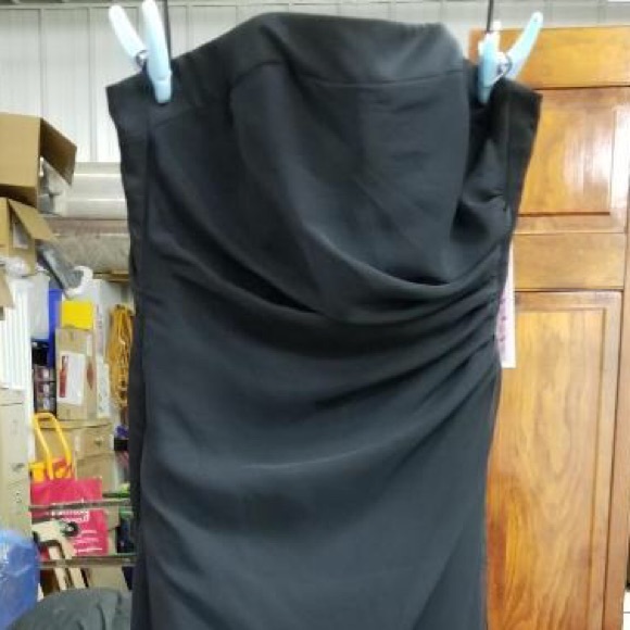 Black NWT Chiffon Prom Dress - Picture 1 of 3